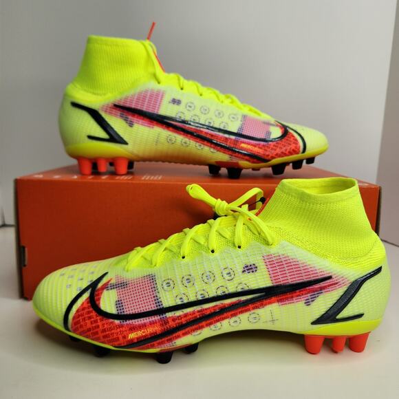 Nike Superfly 8 Elite AG Volt Bright Crimson Size 9 Men main image 7